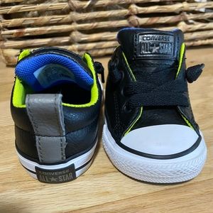 Leather Toddler Converse, like new